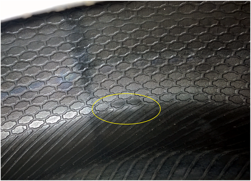 Bubble on a patterned inside