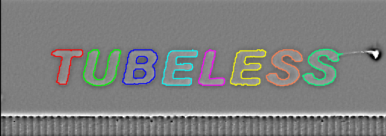 Lettering process