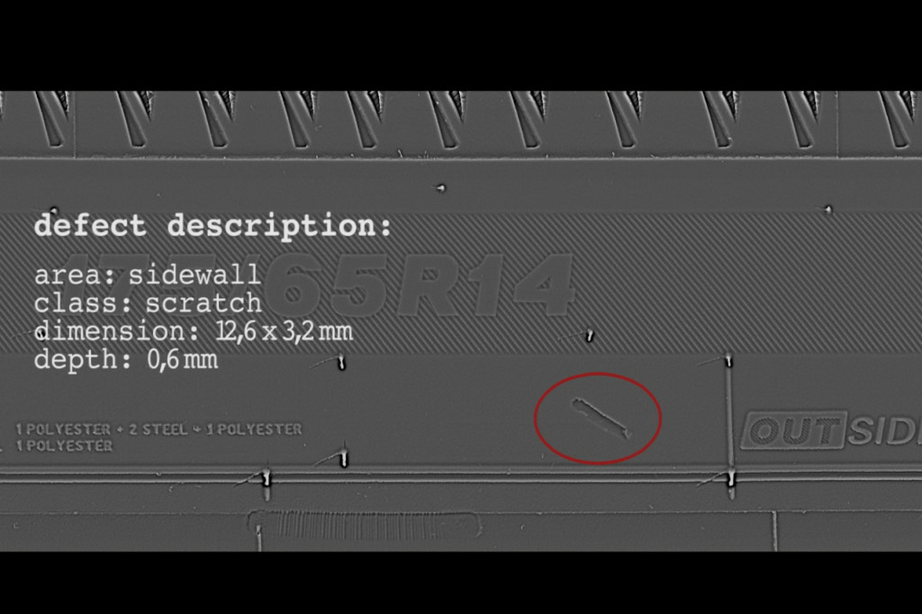 VISION TIRE SYSTEM 3D - Defect detection process